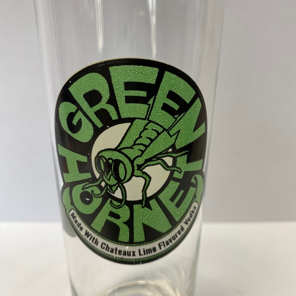 Green Hornet Chateaux Lime Flavored Vodka Bar Ware Glass Tumbler - Picture 2 of 10